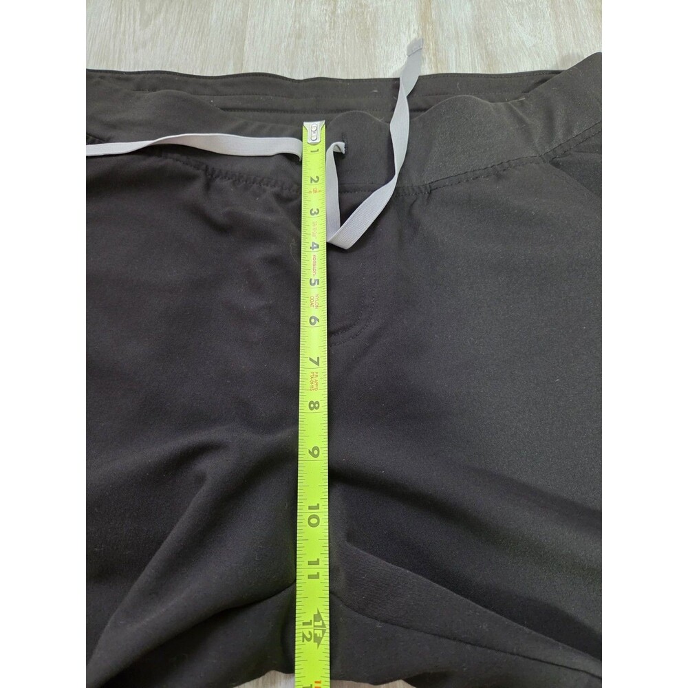 FIGS Zamora Scrub Pants Black Jogger Drawstring Stretch Cargo Womens XL EUC - Picture 6 of 9